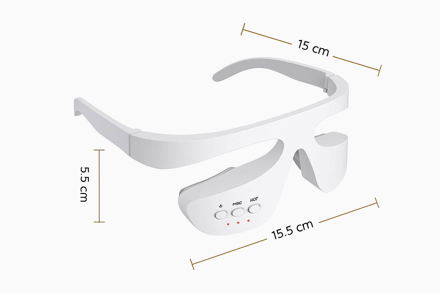 Masque oculaire lumière rouge – anti-rides & anti-cernes microcourants 3D + crème contour des yeux offert