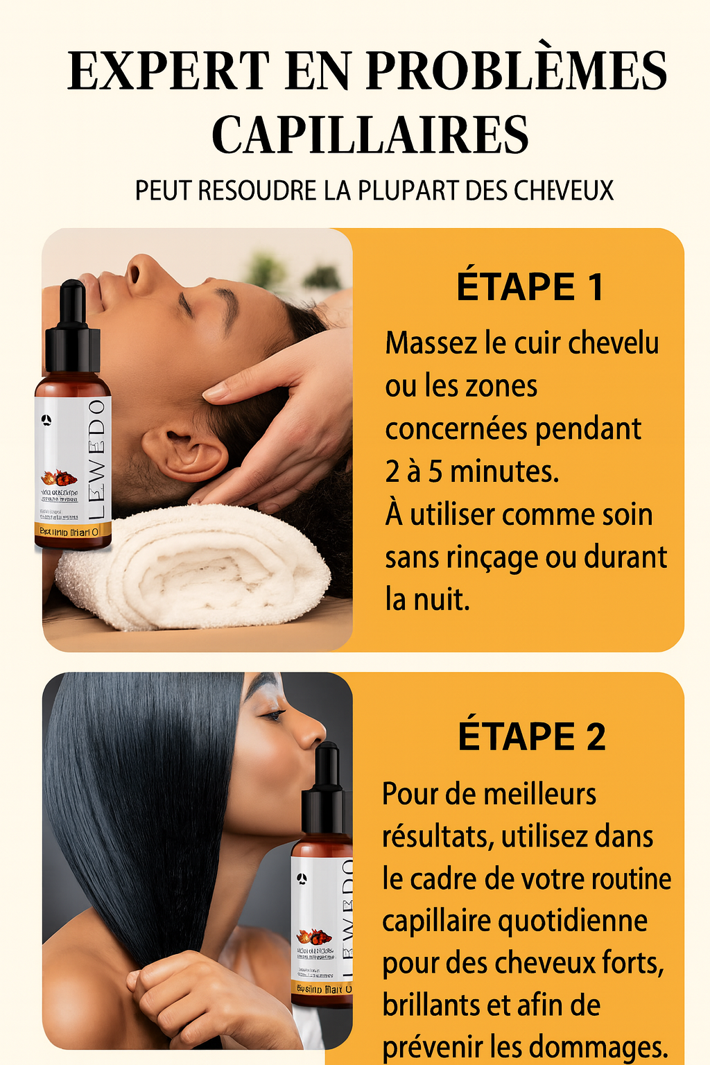 Huile de Croissance Capillaire à la Batana – Fortifie et Régénère les Racines