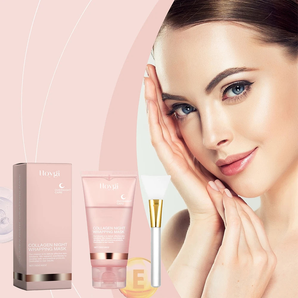 Masque de nuit au Collagène – Hydratation Intense, Anti-Rides & Éclat Lumineux