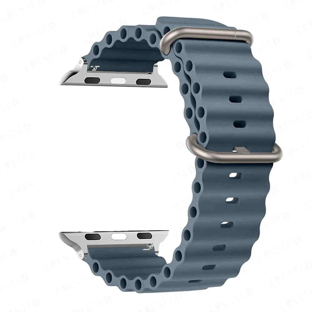 Bracelets OCEAN en Silicone pour IWATCH de 44mm à 49mm