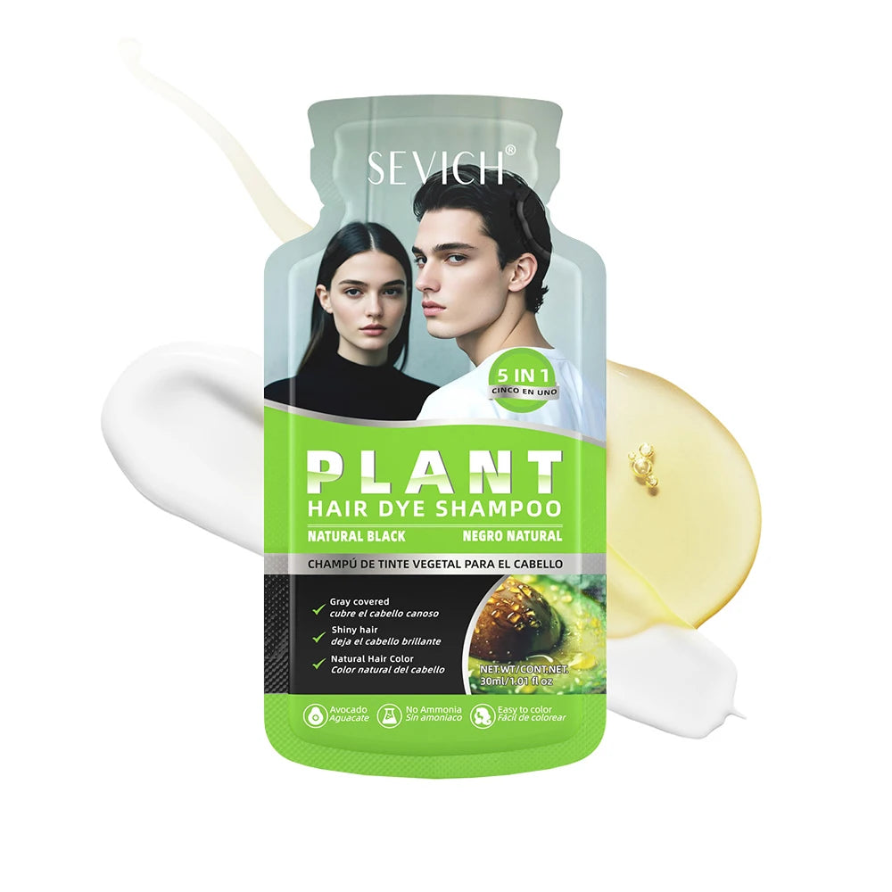 Shampoing Colorant à Base de Plantes Naturelles Pures