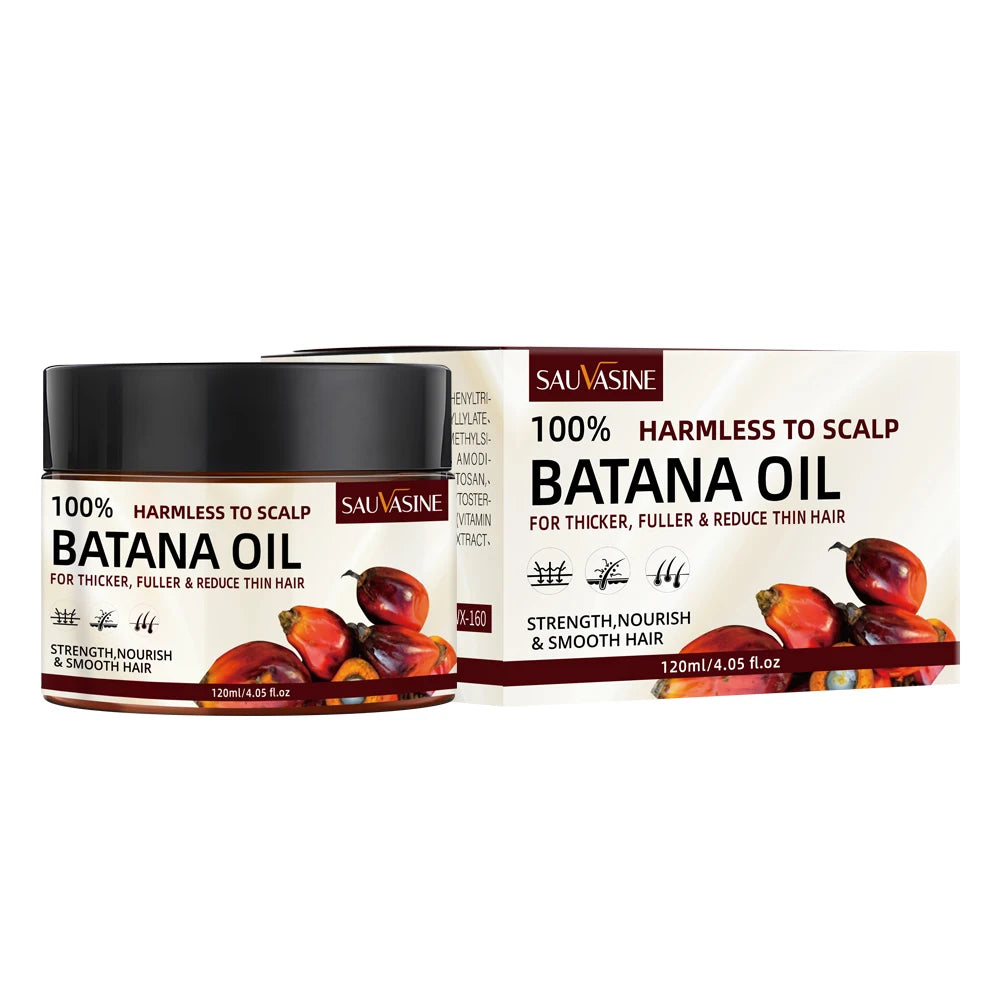 Masque Capillaire au Beurre de Batana 100% Naturel – Soin Nourrissant et Réparateur pour Cheveux Secs, Abîmés et en Pousse